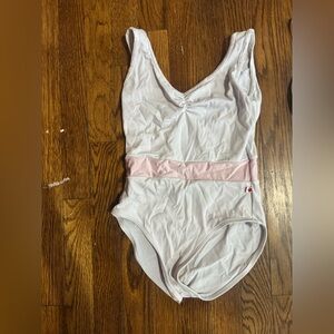 Yumiko - White & Pink Size Small Leotard